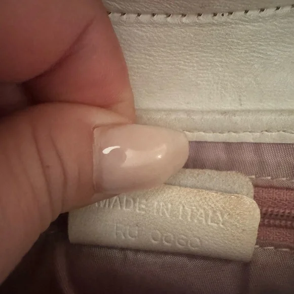 Christian Dior White Newspapers Pre-Owned Saddle Bag Rare - Picture 5 of 11